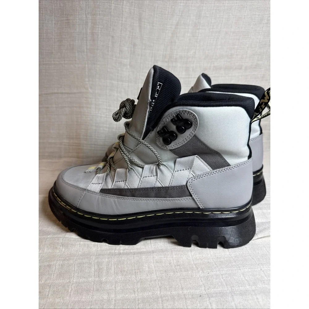 Dr Martens Boury‎ Size 9 Woman - 8 Men Boots Gray Black Chunky Casual NEW-no box